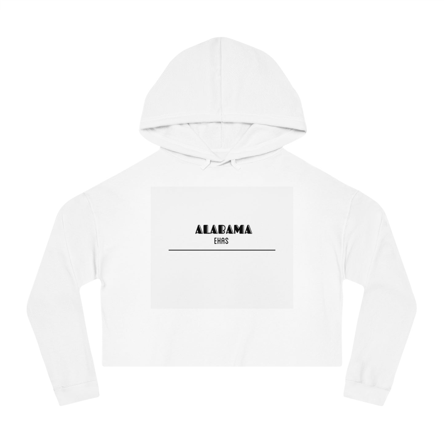 Alabama Women's Cropped Hooded Sweatshirt, Trendy Hoodie