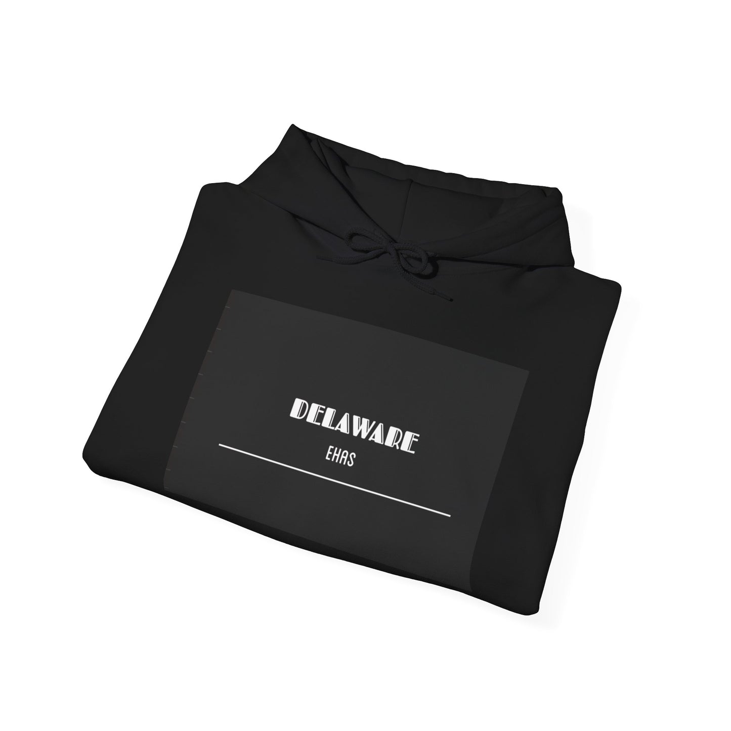 Delaware Black , Personalized Hoodie, Urban Style Apparel, Stylish Streetwear
