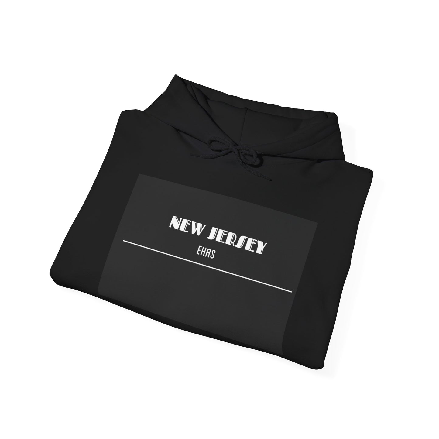 New Jersey Sweatshirt, Black Hoodie, Urban Style Apparel, Stylish Streetwear